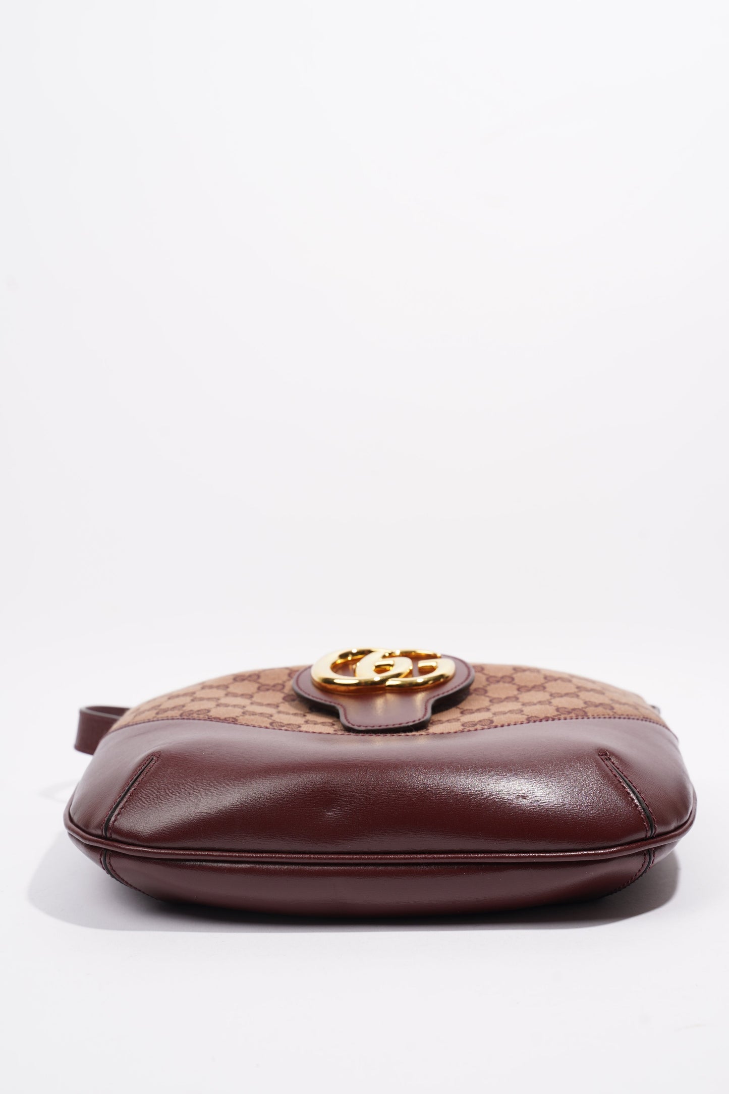 Gucci GG Shoulder Bag Burgundy Canvas