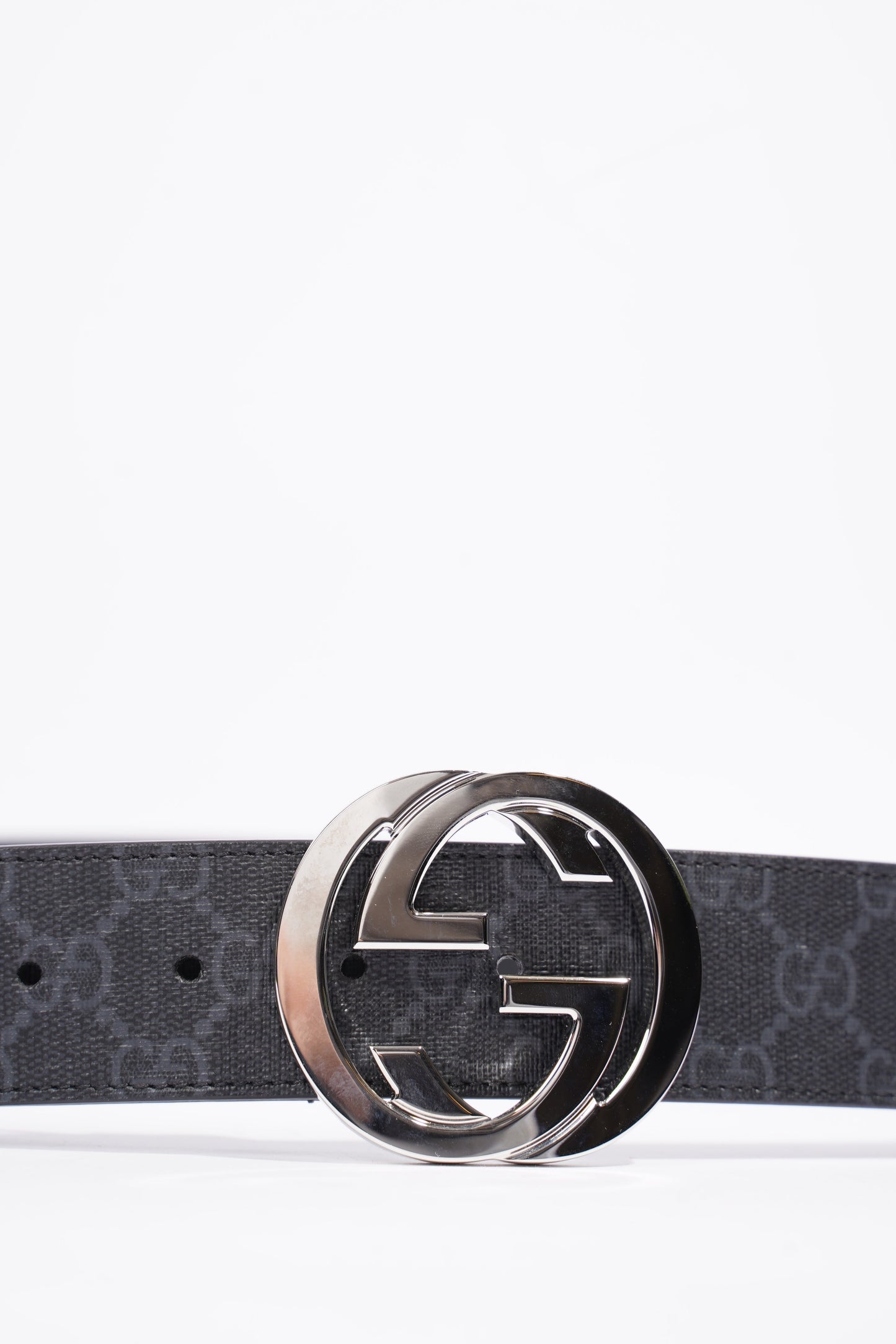 Gucci GG Belt Black GG Supreme Coated Canvas 115cm 46"