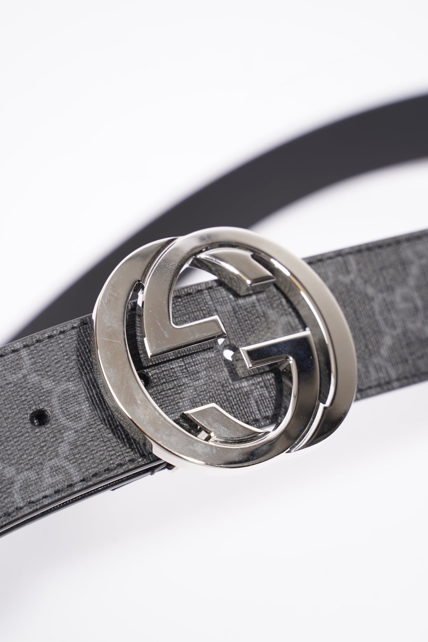 Gucci GG Belt Black GG Supreme Coated Canvas 115cm 46"