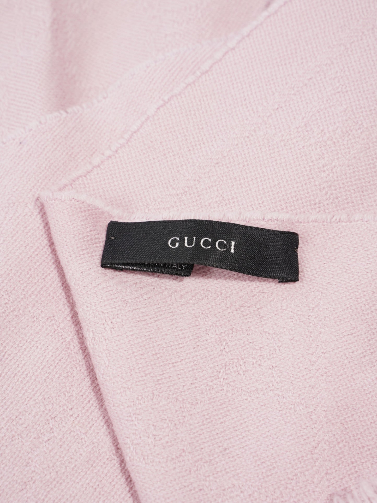 Gucci GG Scarf Pink Wool