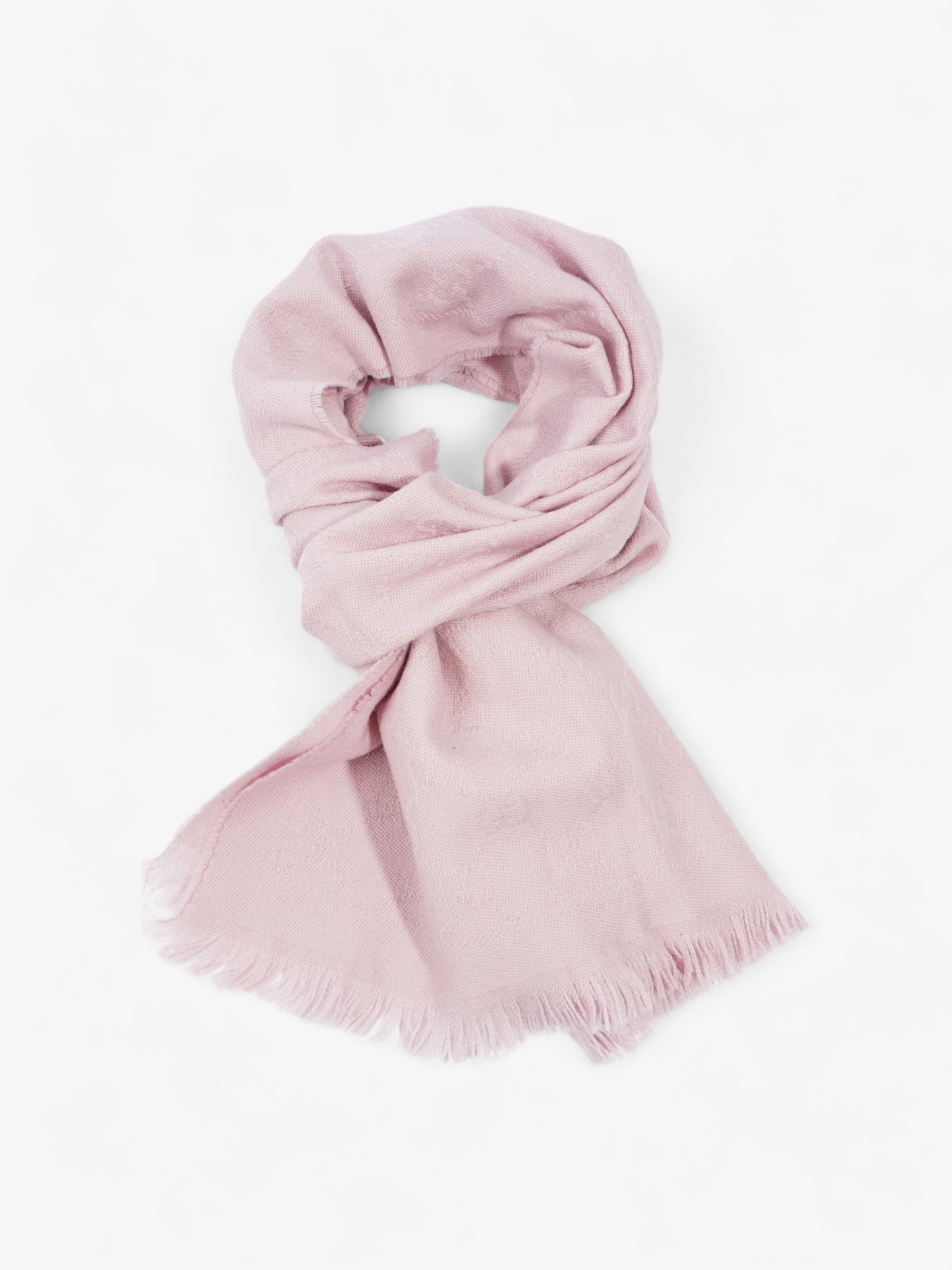 Gucci GG Scarf Pink Wool