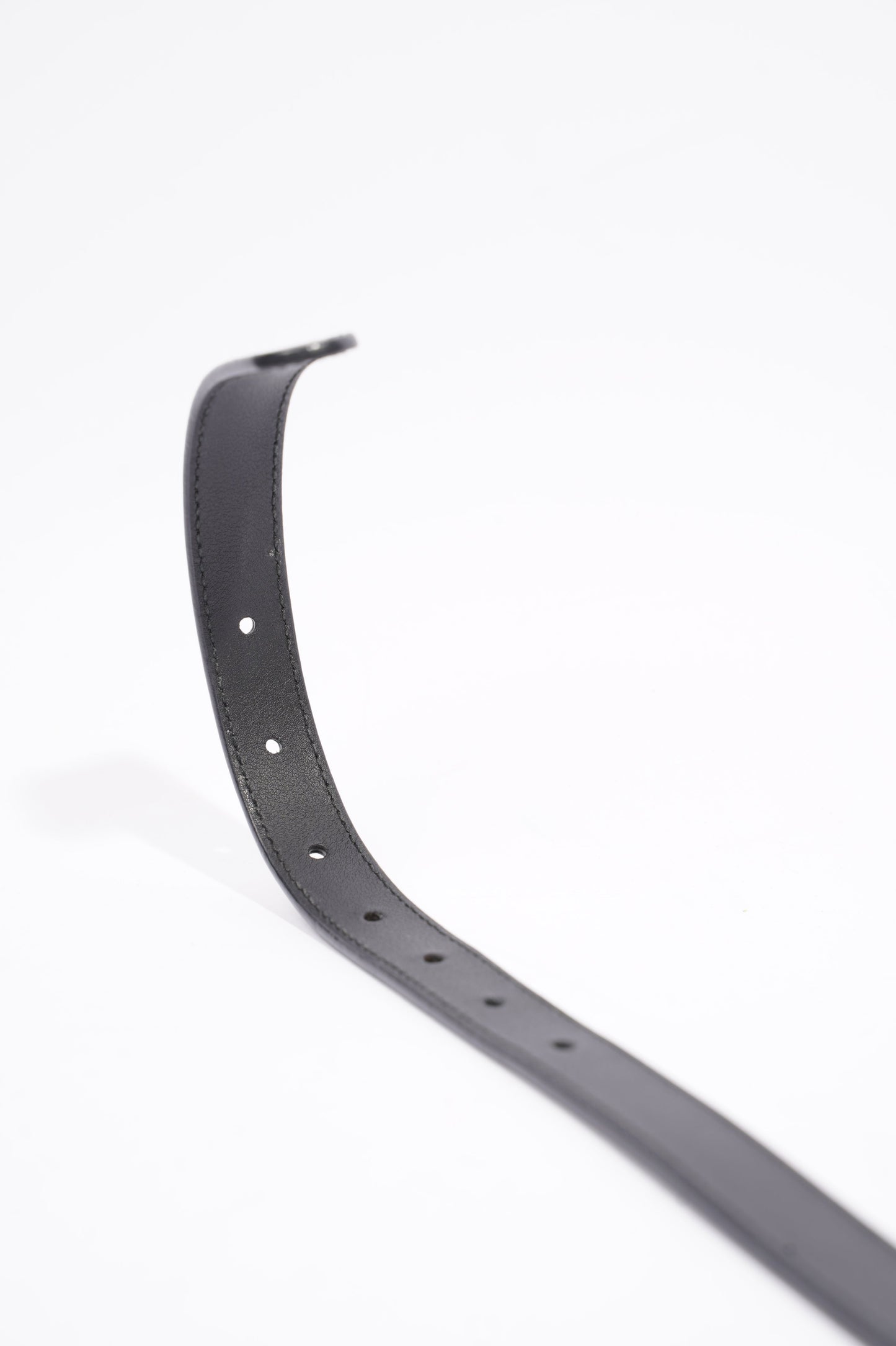 Gucci GG Marmont Thin Belt Black Leather 80cm 32"