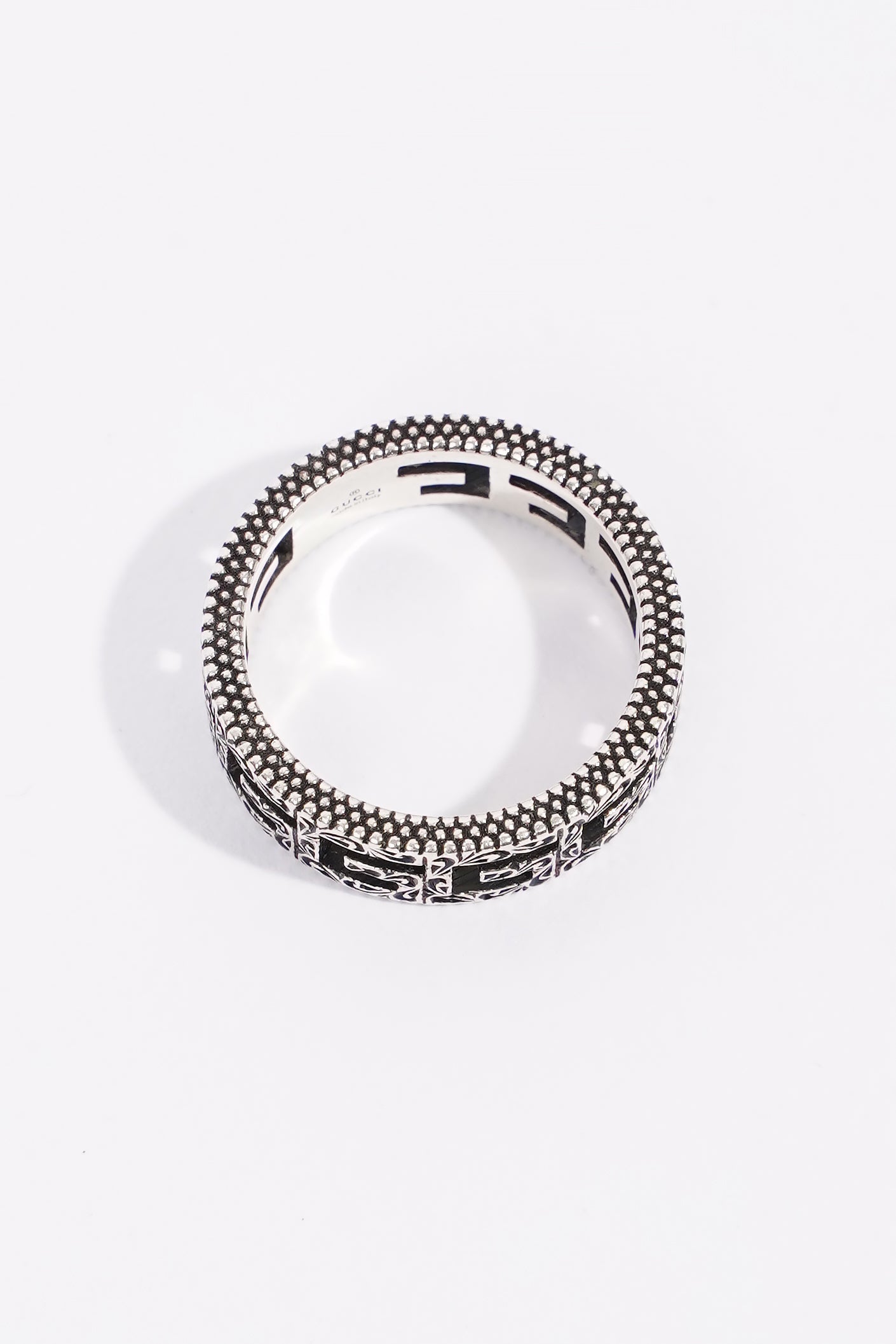 Gucci Ring With Square G Silver Silver Sterling 16