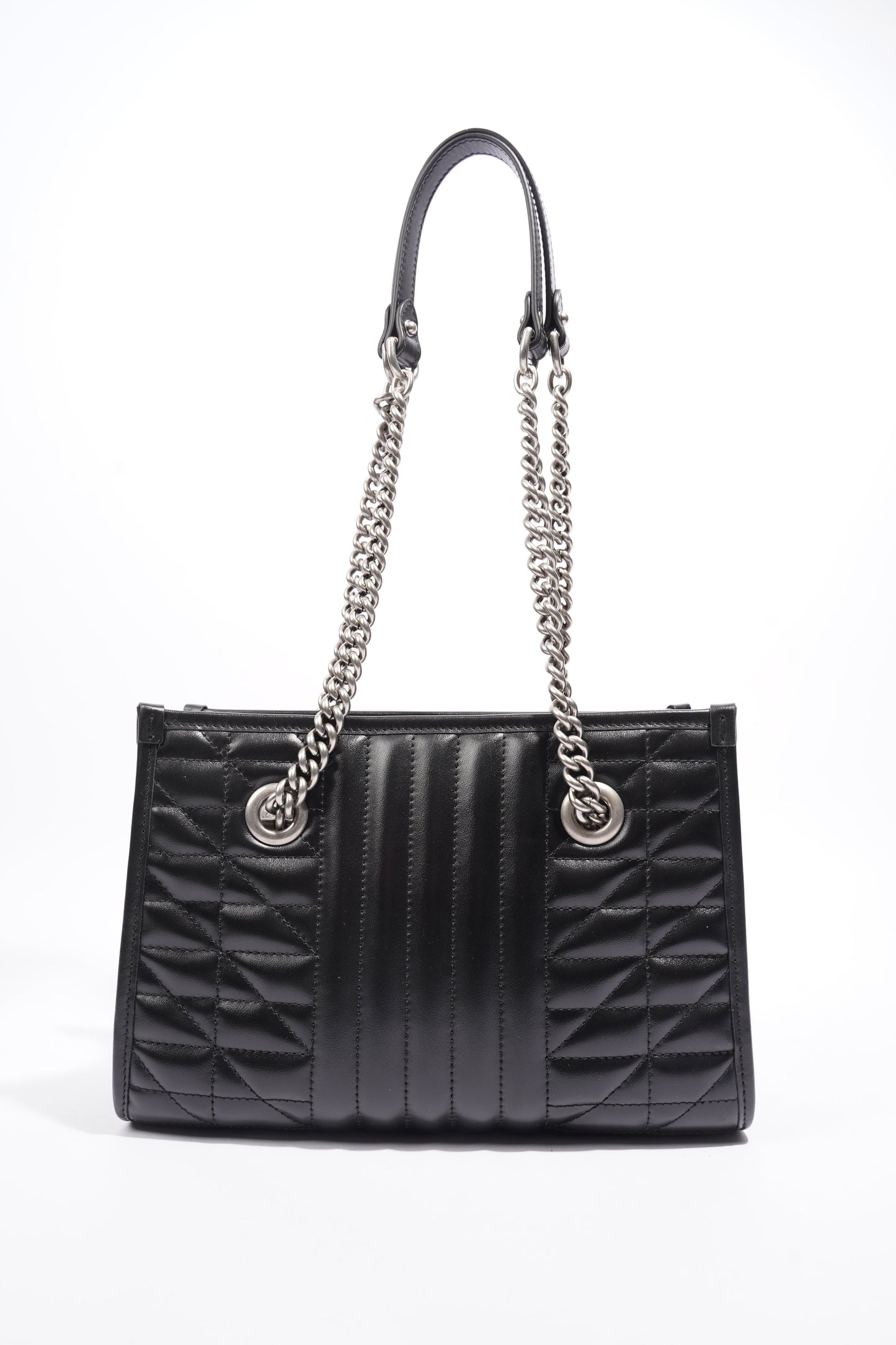 Gucci GG Marmont Medium Tote Black Leather