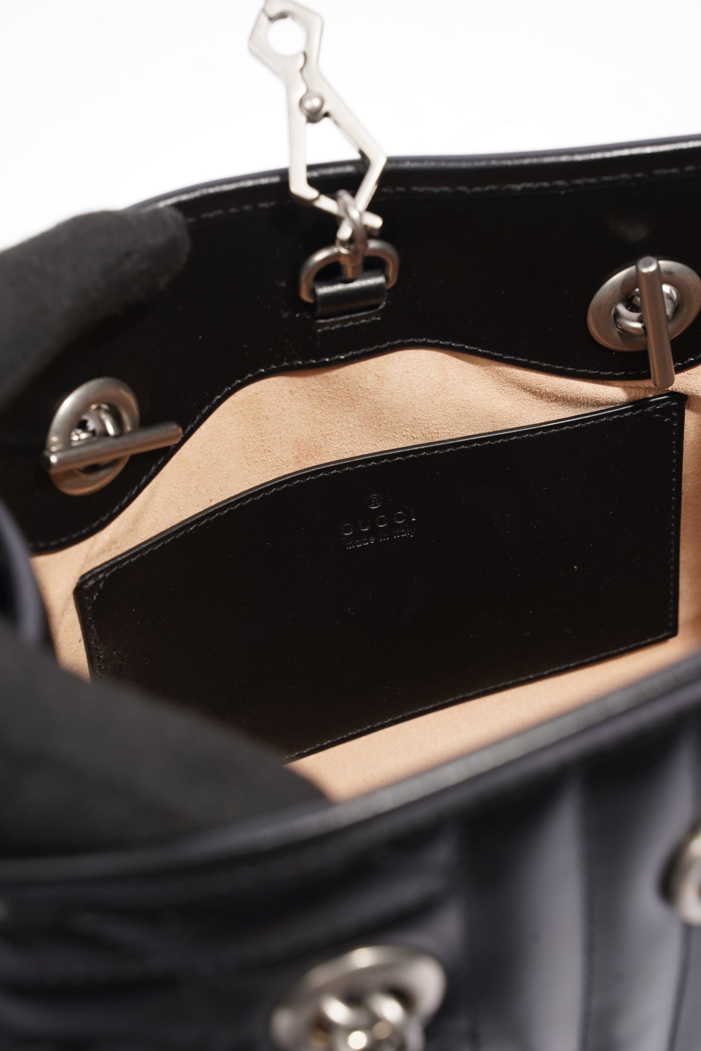 Gucci GG Marmont Medium Tote Black Leather