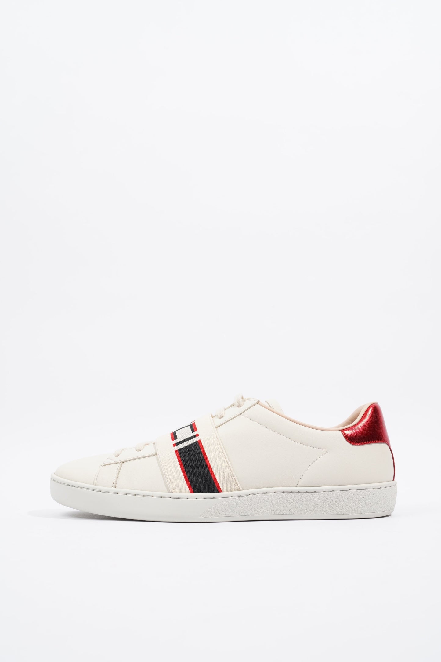 Gucci Ace Stripe Cream / Red Leather EU 39.5 UK 6.5