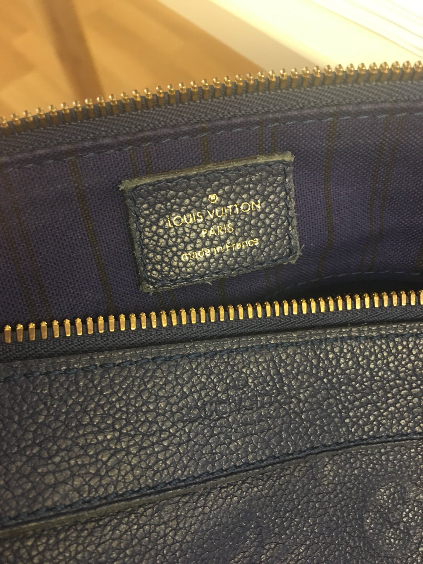 LOUIS VUITTON Bastille Shoulder Bag in Blue Leather