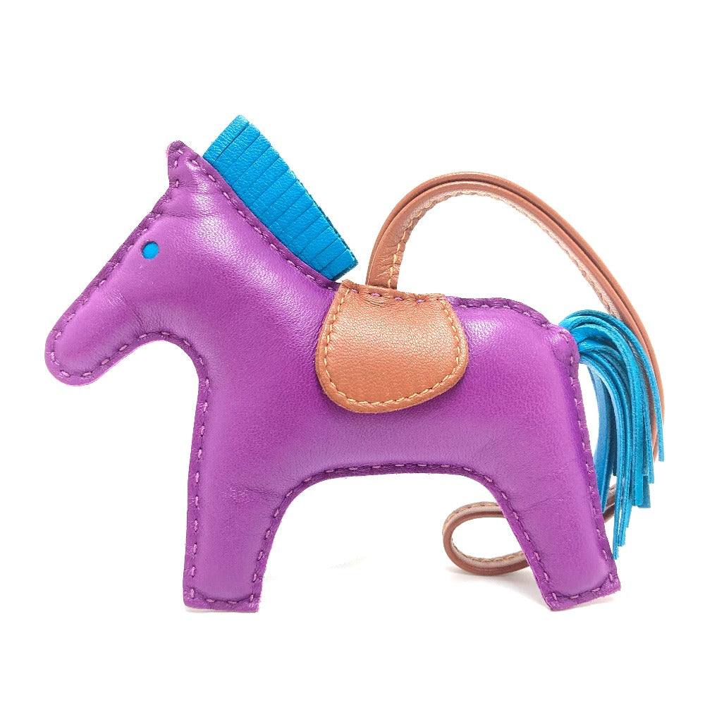 HERMES charm lambskin purple Rodeo GM Women Used