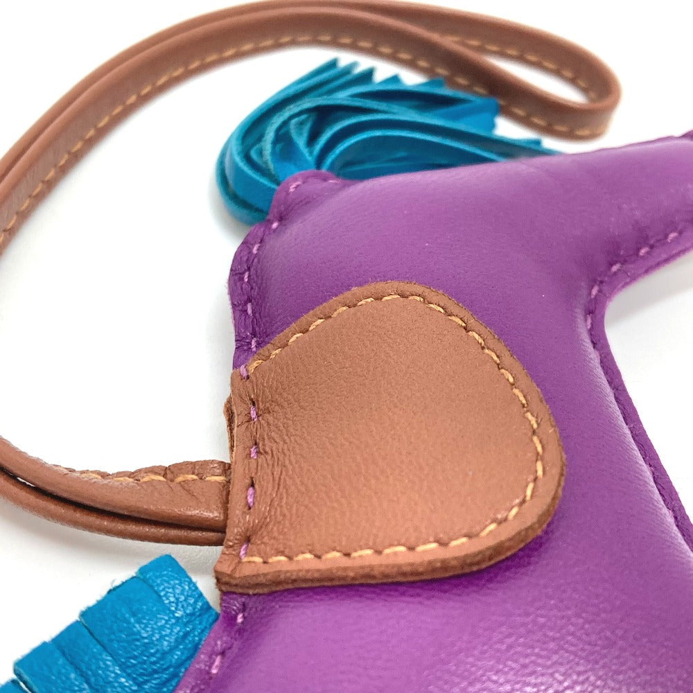 HERMES charm lambskin purple Rodeo GM Women Used