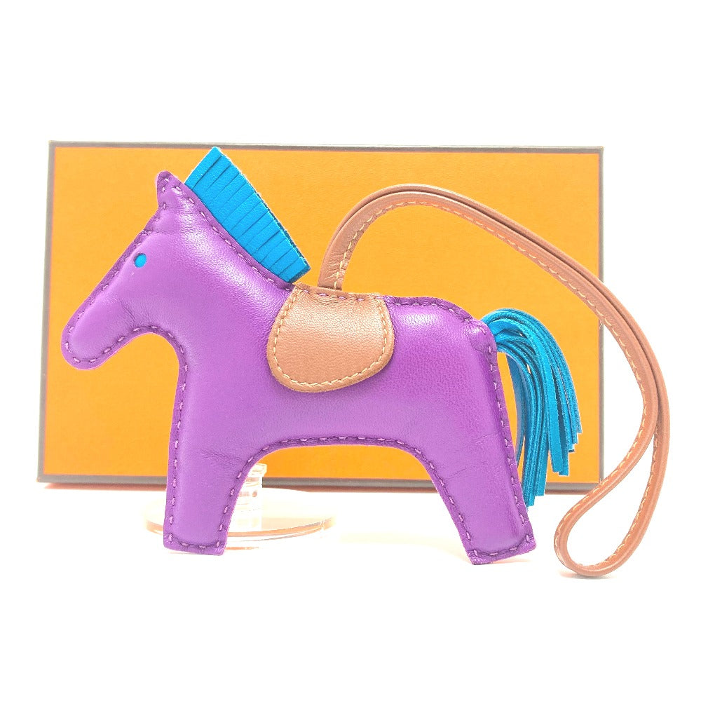HERMES charm lambskin purple Rodeo GM Women Used