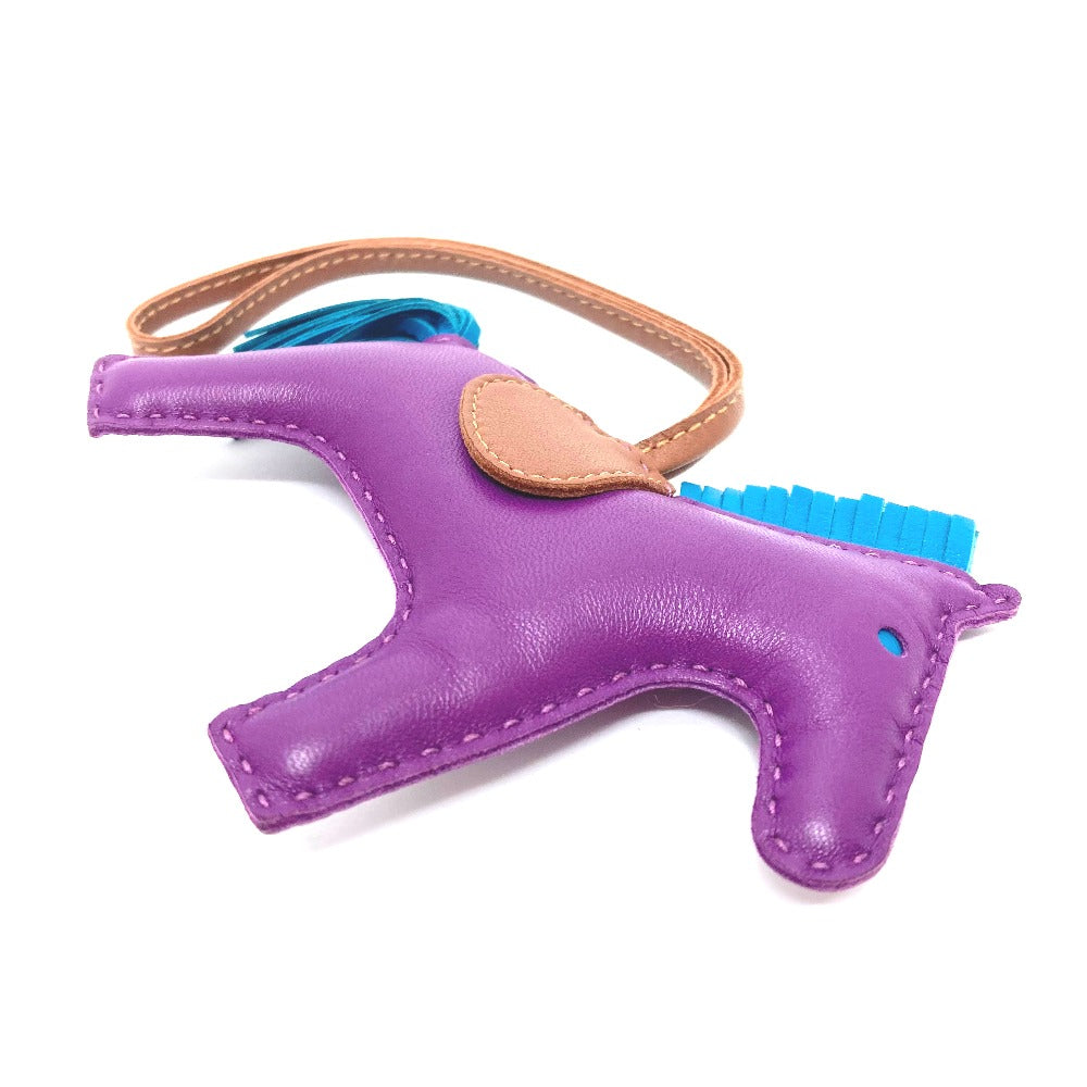 HERMES charm lambskin purple Rodeo GM Women Used