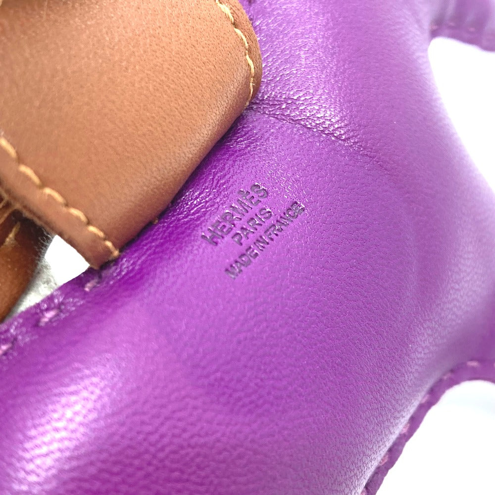 HERMES charm lambskin purple Rodeo GM Women Used