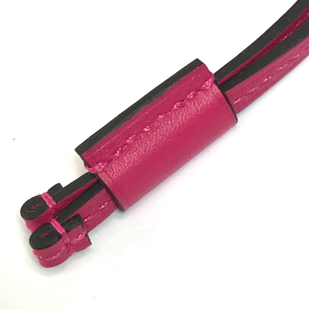 HERMES Necklace Vaux Swift Pink type Pendant Okelley GM Women Used