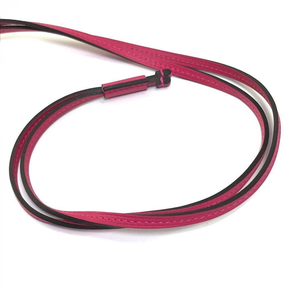 HERMES Necklace Vaux Swift Pink type Pendant Okelley GM Women Used