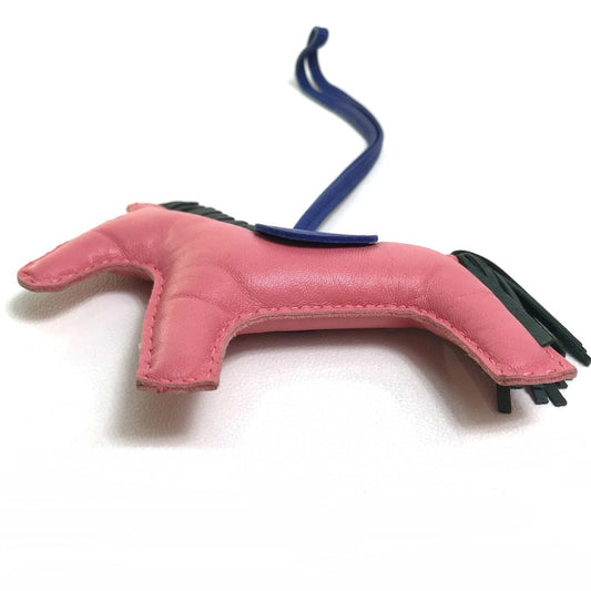 HERMES Bag charm bag strap Horse horse Rodeo Charm MM Anyo Miro pink x blue x gray Women Used