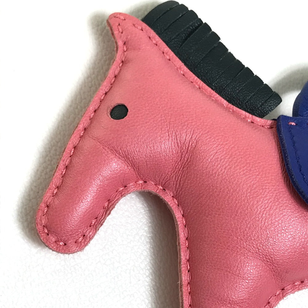 HERMES Bag charm bag strap Horse horse Rodeo Charm MM Anyo Miro pink x blue x gray Women Used