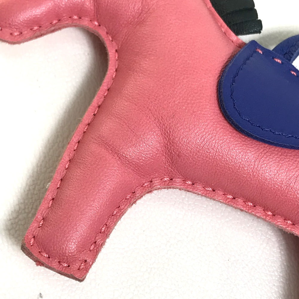 HERMES Bag charm bag strap Horse horse Rodeo Charm MM Anyo Miro pink x blue x gray Women Used