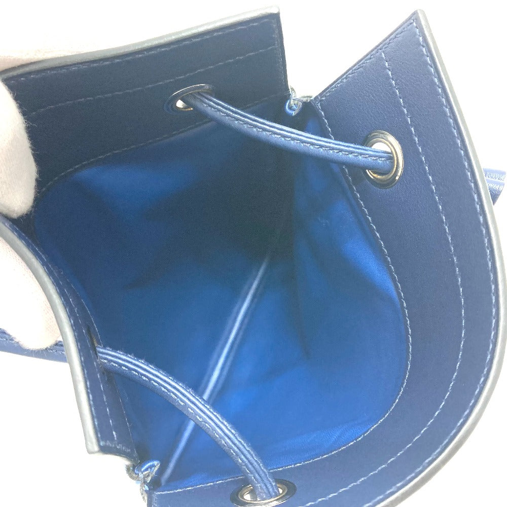 HERMES Shoulder Bag Swift blue leather Arine Mini Women Used