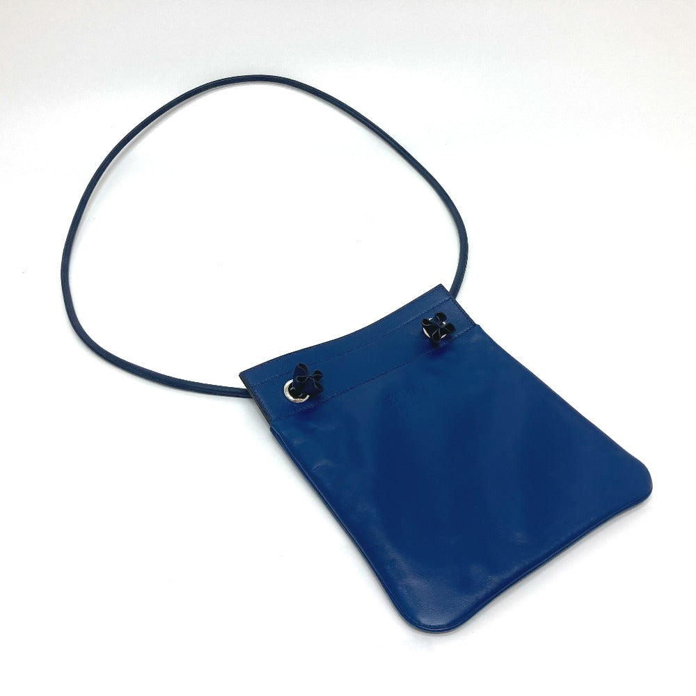 HERMES Shoulder Bag Swift blue leather Arine Mini Women Used