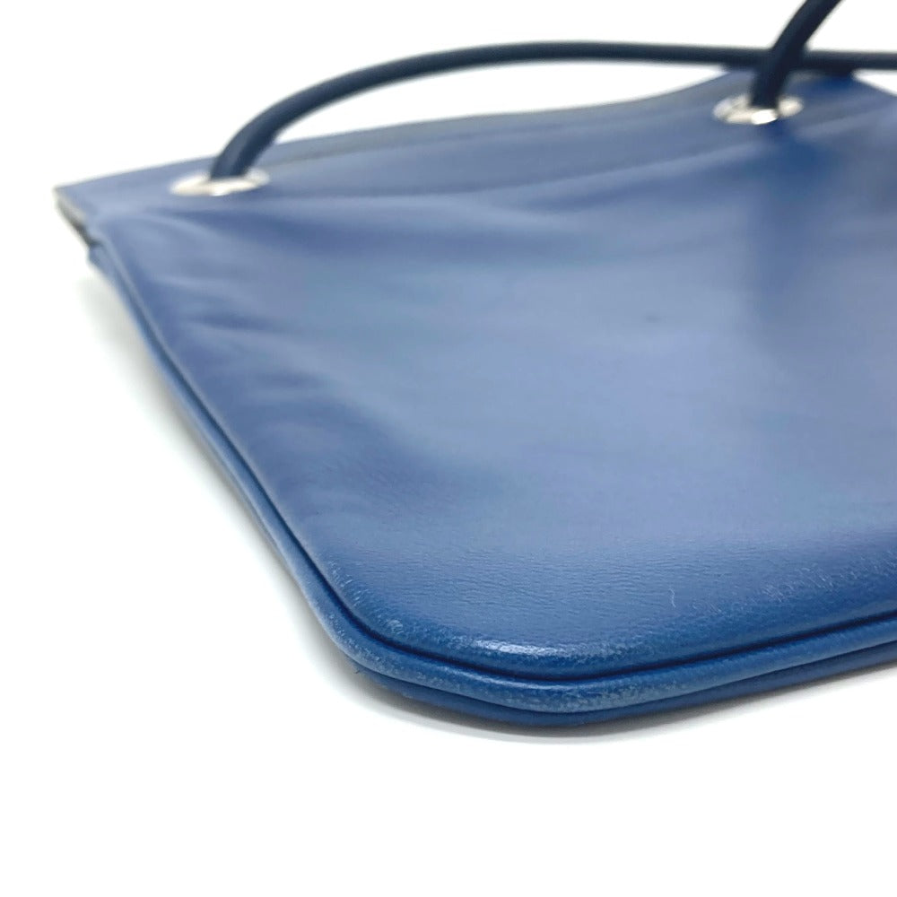 HERMES Shoulder Bag Swift blue leather Arine Mini Women Used
