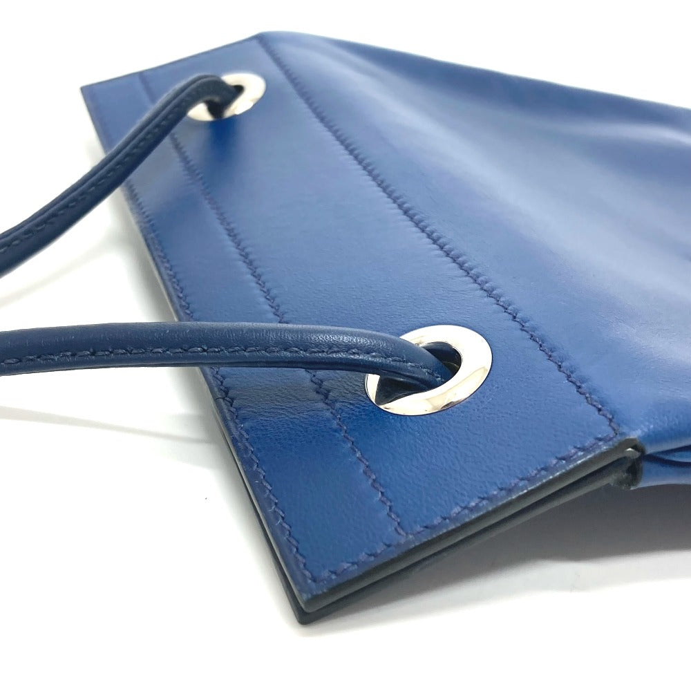HERMES Shoulder Bag Swift blue leather Arine Mini Women Used