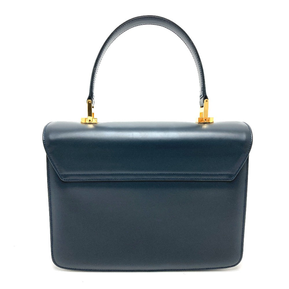 GUCCI Handbag 000.109.0121 leather Navy turn lock sideline Handbag Women Used