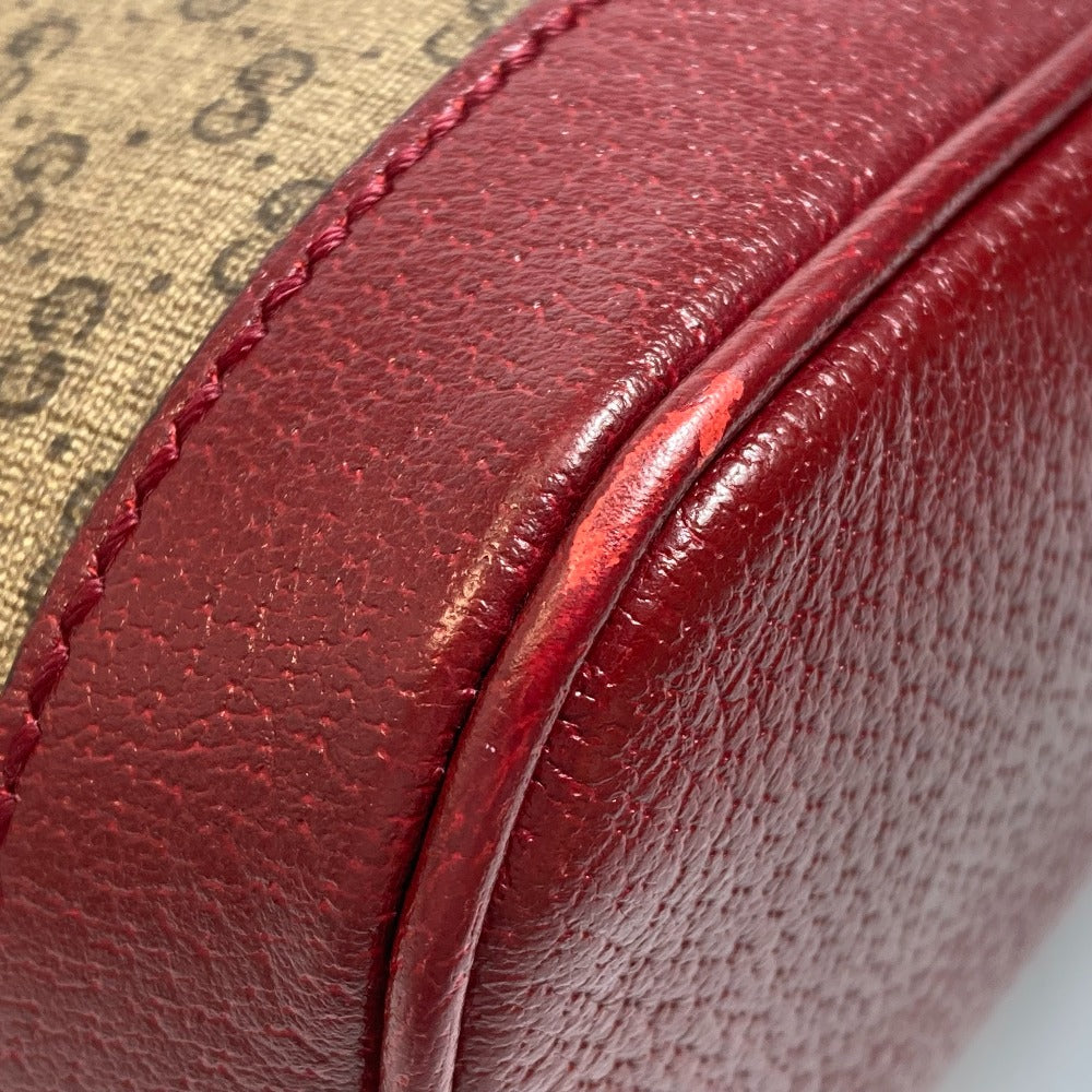 GUCCI Backpack 647816 PVC / Leather brown x wine red GG Supreme Doraemon x GUCCI Small Women(Unisex) Used