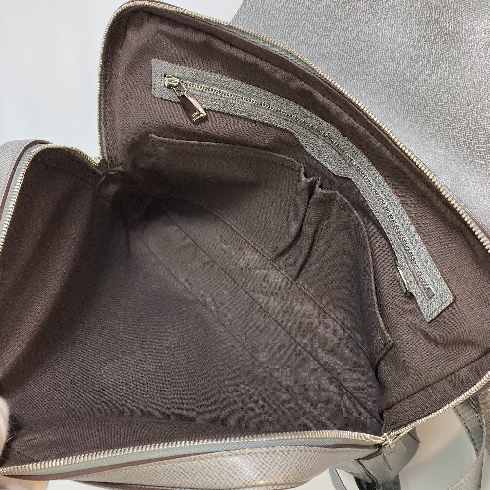 LOUIS VUITTON Briefcase M32641 Taiga Leather gray Taiga Vasili PM mens Used