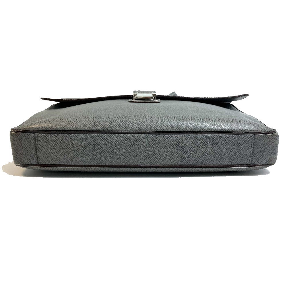 LOUIS VUITTON Briefcase M32641 Taiga Leather gray Taiga Vasili PM mens Used