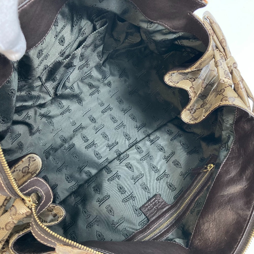 GUCCI Handbag 197021  PVC beige Crystal GG Histeria Women Used