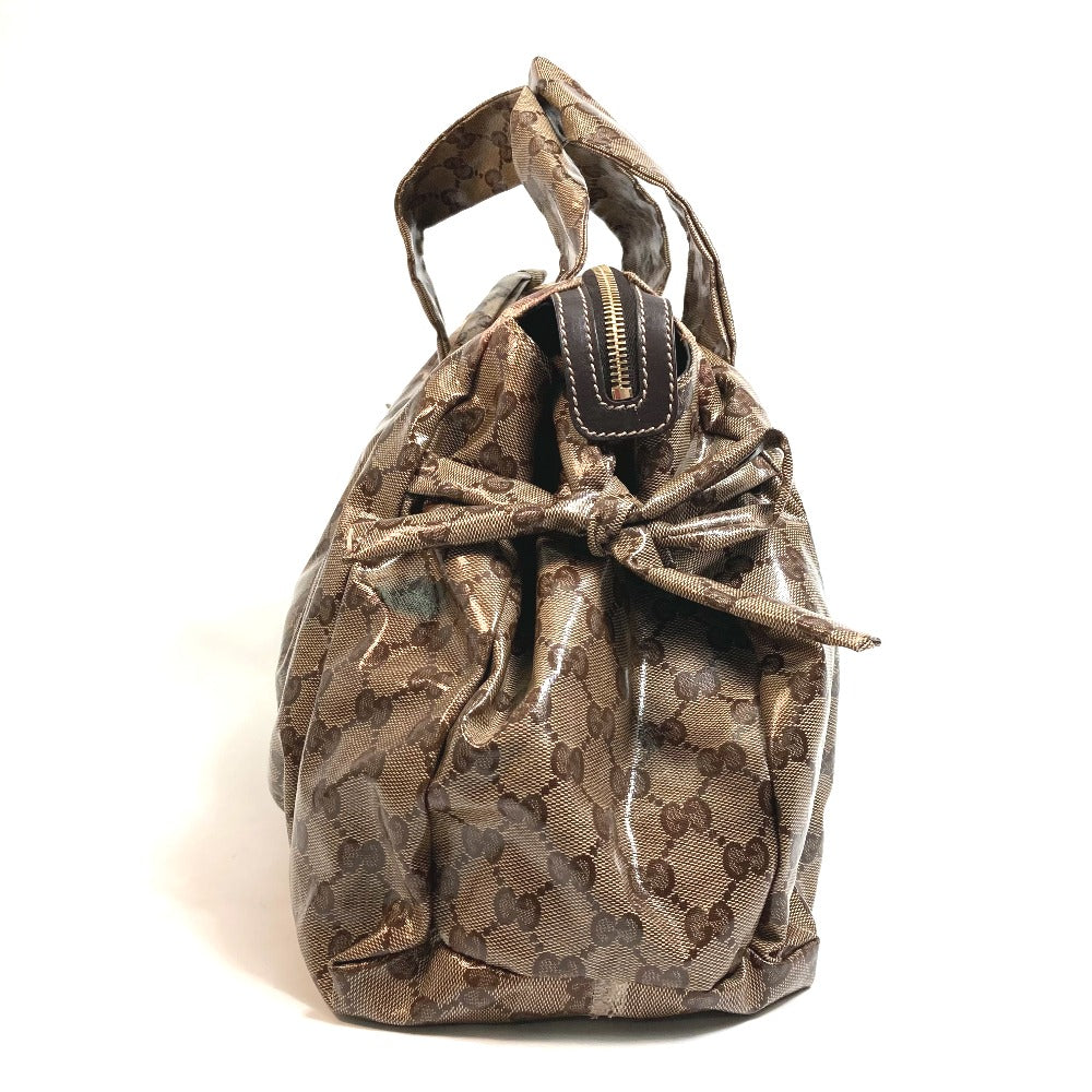 GUCCI Handbag 197021  PVC beige Crystal GG Histeria Women Used