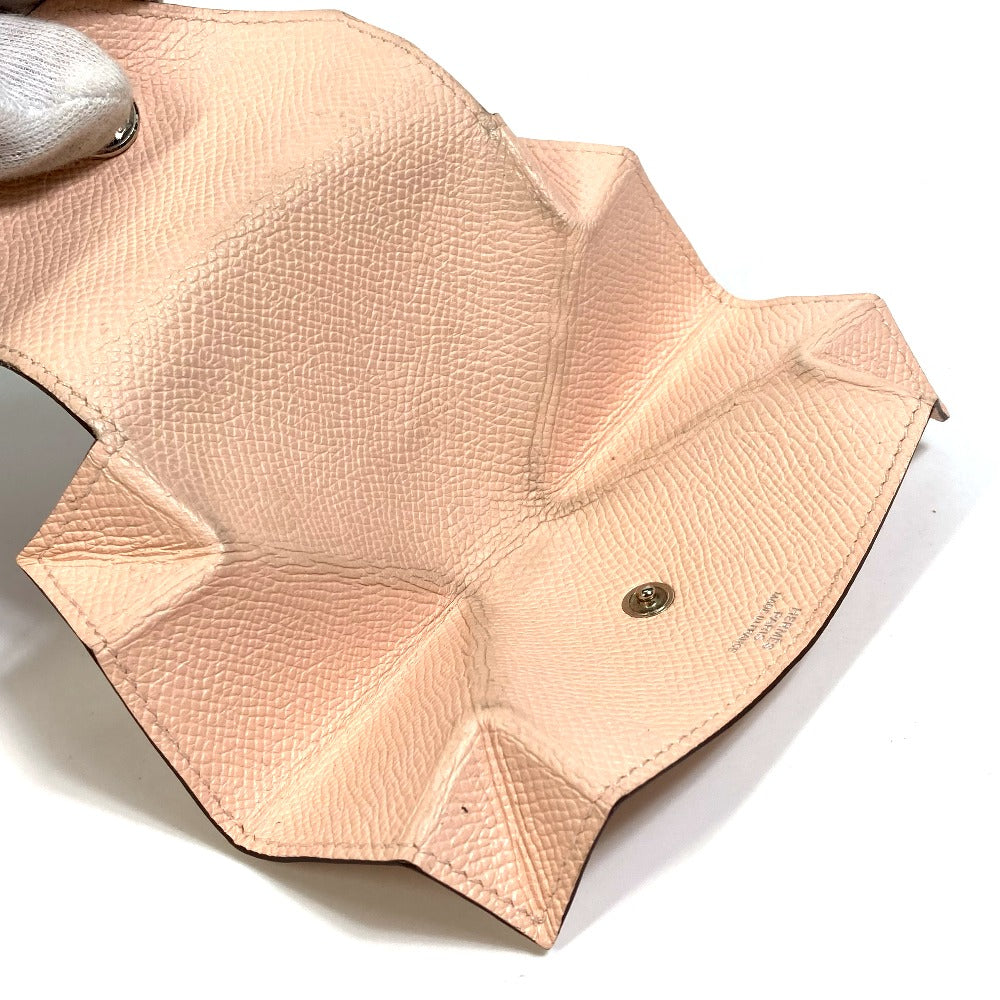 HERMES Coin case Epsom pink Revan Cattle Women Used