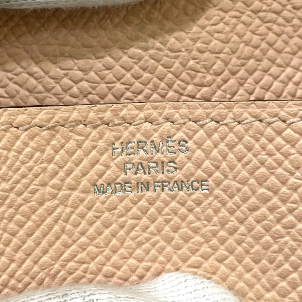 HERMES Coin case Epsom pink Revan Cattle Women Used