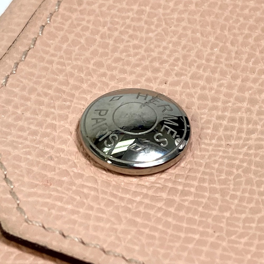 HERMES Coin case Epsom pink Revan Cattle Women Used