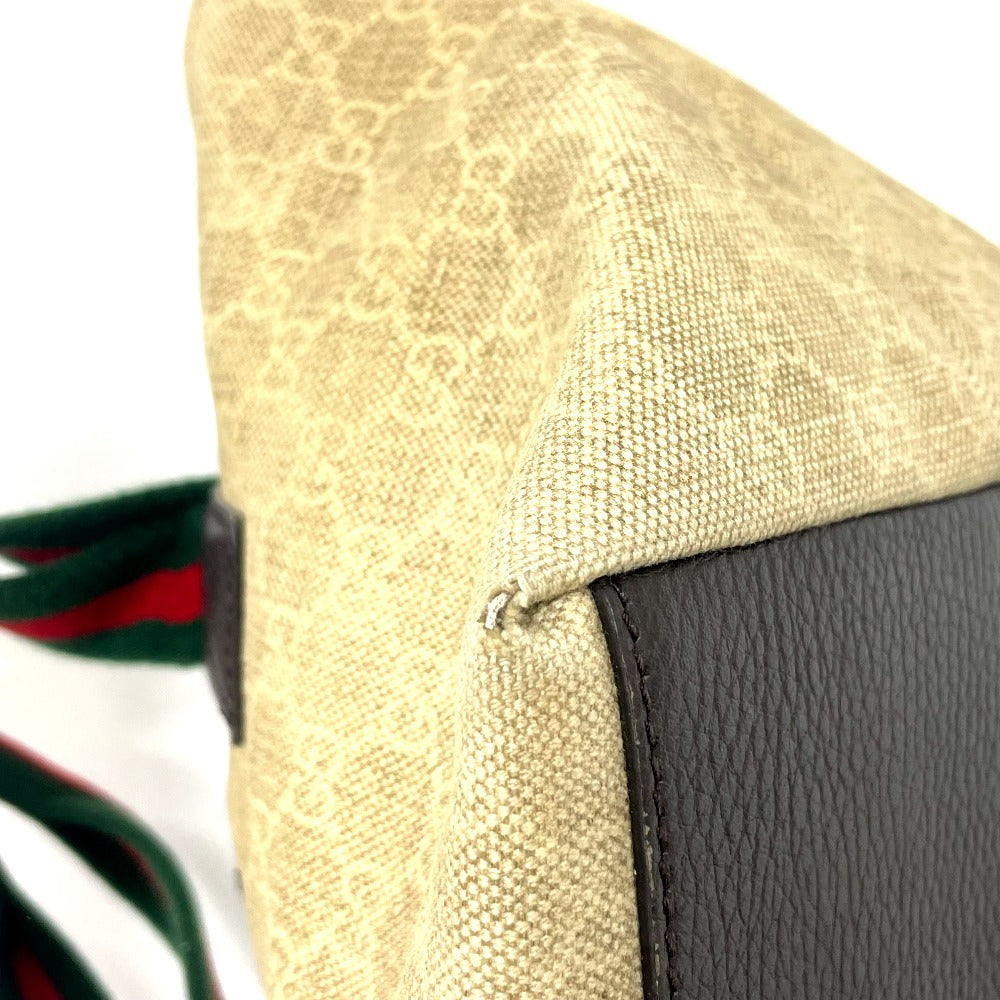 GUCCI Tote Bag 374433 GG canvas beige GG Sherry line Women Used