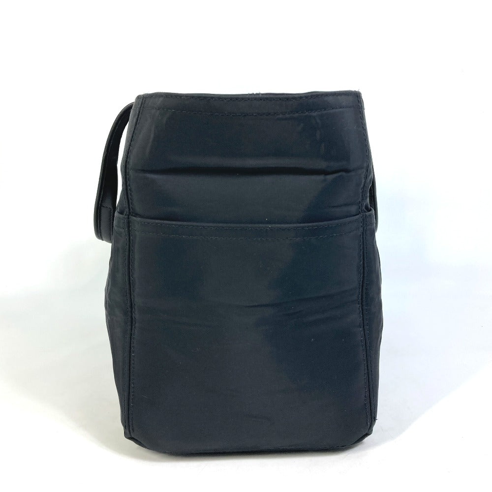 HERMES Handbag Nylon / leather black Akapu Luco MM Tote Bag