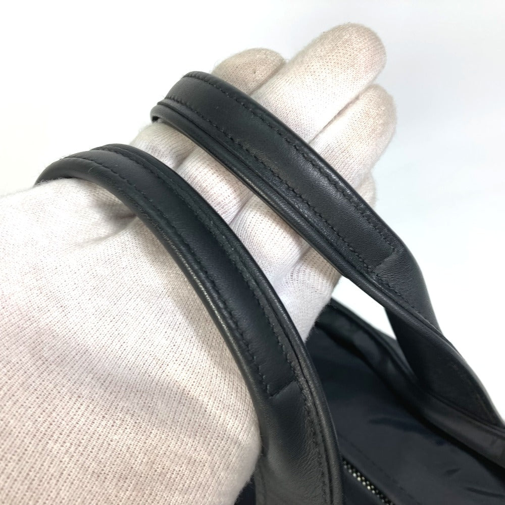 HERMES Handbag Nylon / leather black Akapu Luco MM Tote Bag