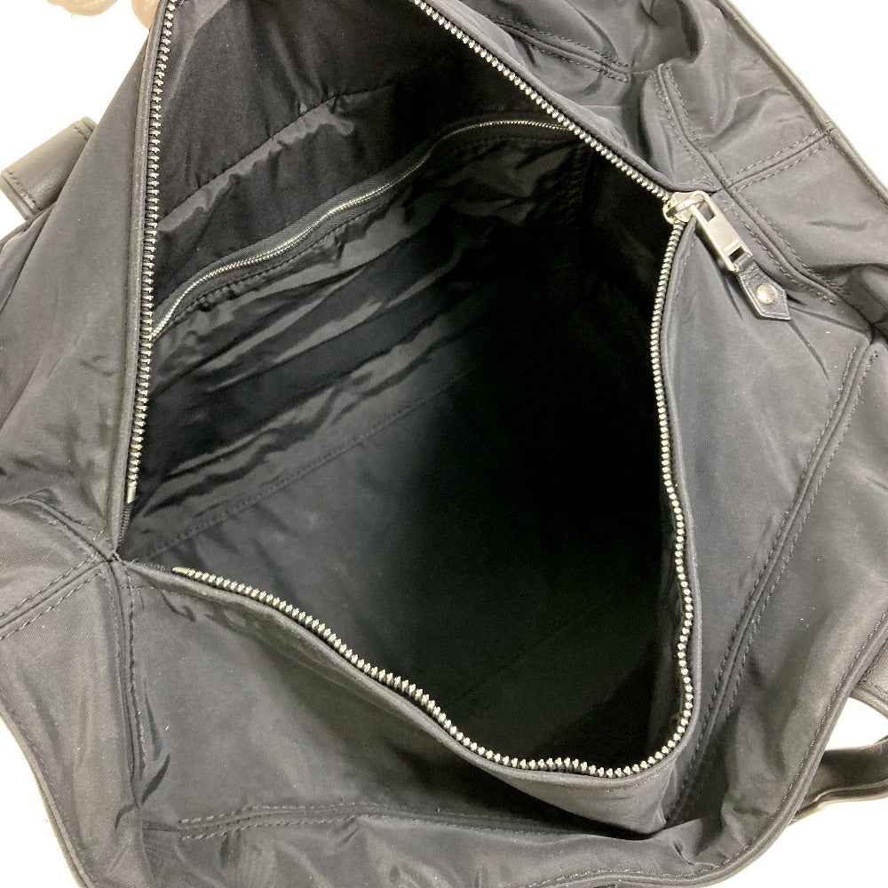 HERMES Handbag Nylon / leather black Akapu Luco MM Tote Bag