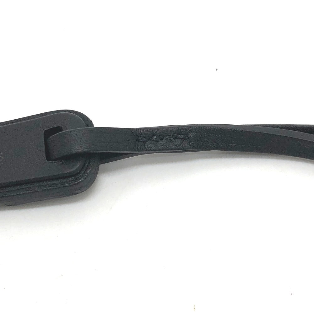HERMES charm Epsom black Sandals Oran Nano