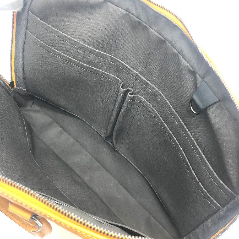 LOUIS VUITTON Business bag N41218 Damier Anfini Leather Yellow type Anfini Handbag Women Used