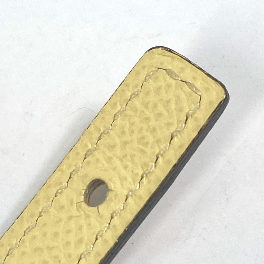 HERMES belt leather yellow Thin belt Women 70 Used