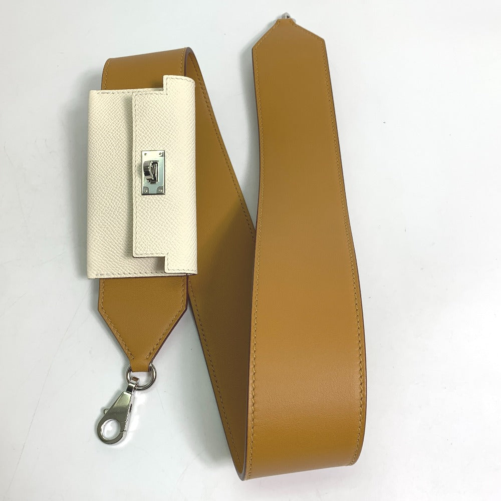 HERMES Shoulder strap Swift, Epsom beige bandouliere Bag strap Women Used
