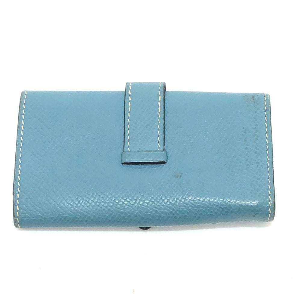 HERMES Key case Key holder  Epsom blue HMetal Bean Women Used