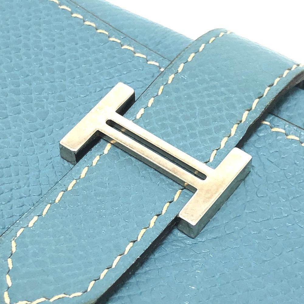HERMES Key case Key holder  Epsom blue HMetal Bean Women Used
