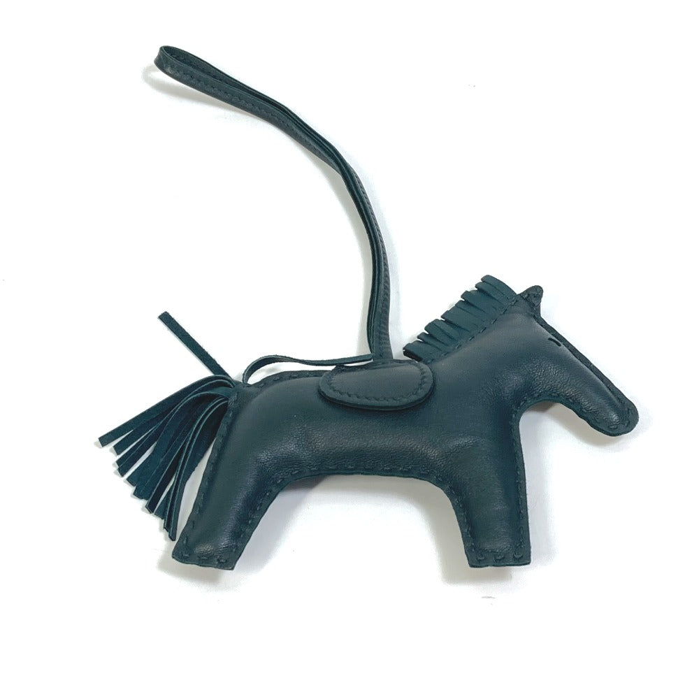 HERMES Bag charm Anyo Miro green horse horse cheval Rodeo MM So Green One Color