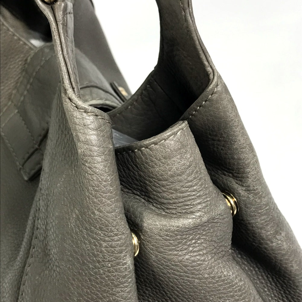 GUCCI Tote Bag 268747 leather Brown D-shaped ring Women Used