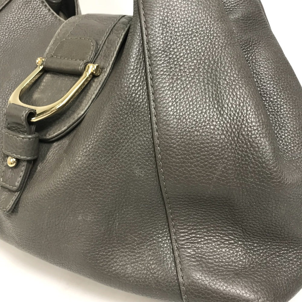 GUCCI Tote Bag 268747 leather Brown D-shaped ring Women Used