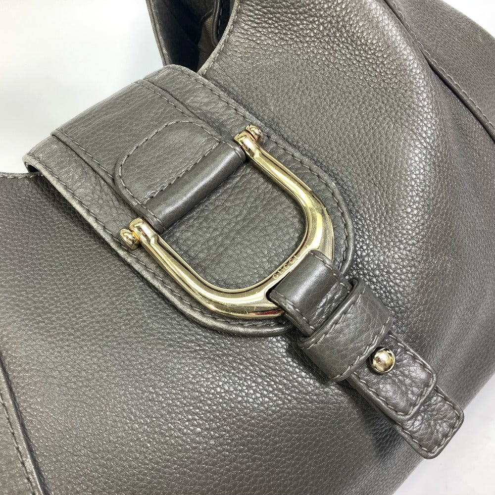 GUCCI Tote Bag 268747 leather Brown D-shaped ring Women Used