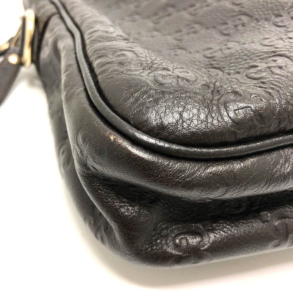 GUCCI Briefcase 201480 leather Brown Sima line Handbag mens Used