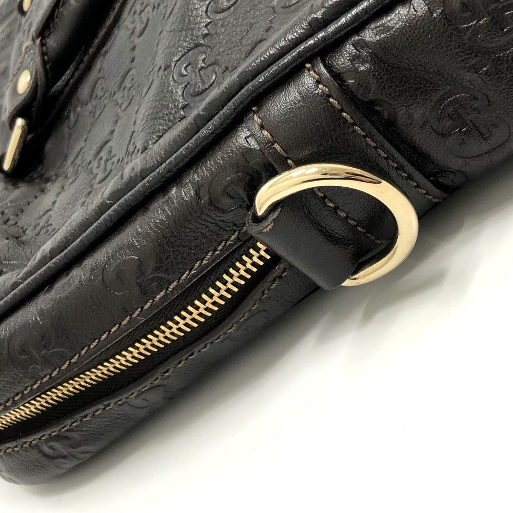 GUCCI Briefcase 201480 leather Brown Sima line Handbag mens Used
